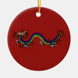 Eastern Dragon Keramisch Ornament