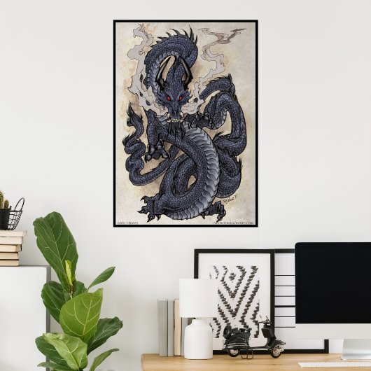 Eastern Dragon Poster (Thuiskantoor)