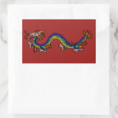 Eastern Dragon Rechthoekige Sticker (Tas)