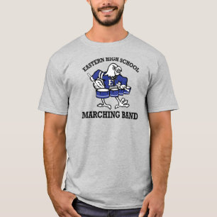 Eastern Eagles Marching Band Retro Uniseks T-shirt