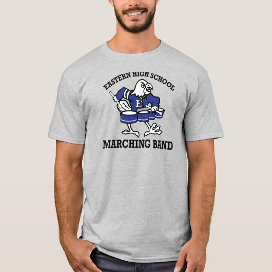 Eastern Eagles Marching Band Retro Uniseks T-shirt (Voorkant)