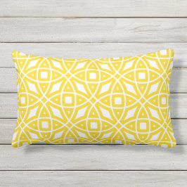 Eastern Geometric Pattern Sunny Yellow Buitenkussen