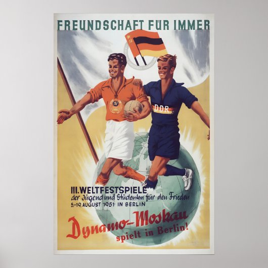 Eastern Germany Propaganda Poster -GDRSoviet (Voorkant)