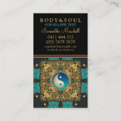 Eastern Gold Batik New age Yin Yang Visitekaartjes (Achterkant)