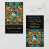 Eastern Gold Batik New age Yin Yang Visitekaartjes (Voorkant / Achterkant)