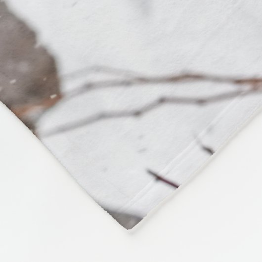 Eastern Gray Wolf Fleece Deken (Hoek)