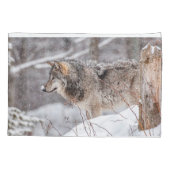 Eastern Gray Wolf Kussensloop (Achterkant)