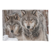 Eastern Gray Wolf Kussensloop (Voorkant)