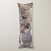 Eastern Gray Wolf Lichaamskussen (Achterkant (Verticaal))