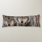 Eastern Gray Wolf Lichaamskussen (Voorkant)