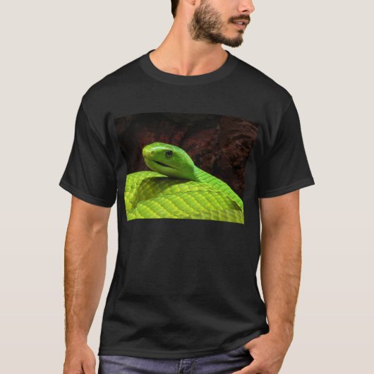 Eastern Green Mamba Dendroaspis Angusticeps T-shirt (Voorkant)