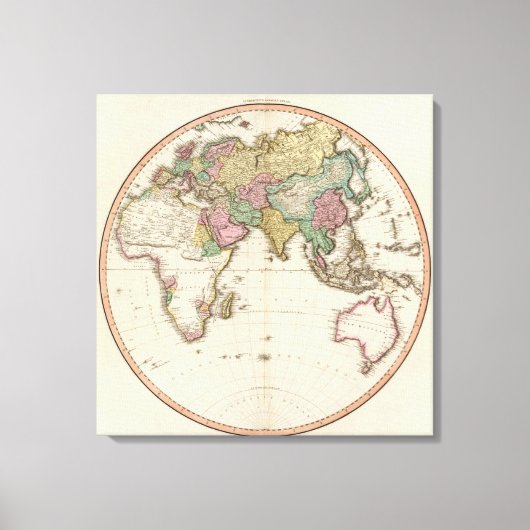 Eastern Hemisphere 14 Canvas Afdruk (Voorkant)