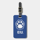 Eastern Illinois Panthers Paw Print & EIU Bagagelabel (Voorkant verticaal)
