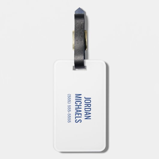 Eastern Illinois Panthers Paw Print & EIU Bagagelabel (Achterkant verticaal)