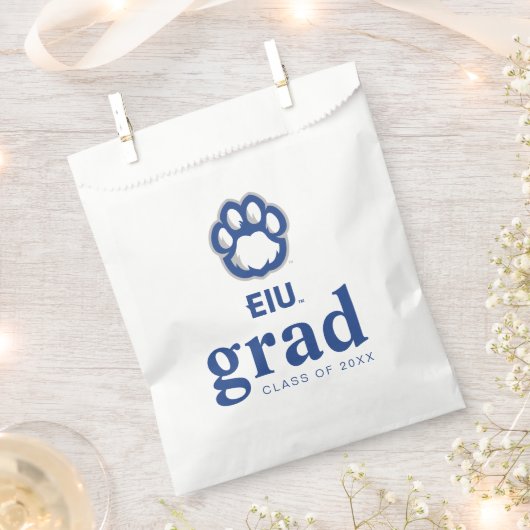 Eastern Illinois Panthers Paw Print & EIU Bedankzakje (Geknipt)