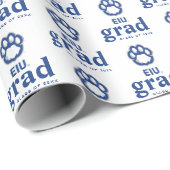 Eastern Illinois Panthers Paw Print & EIU Cadeaupapier (Rol Hoek)