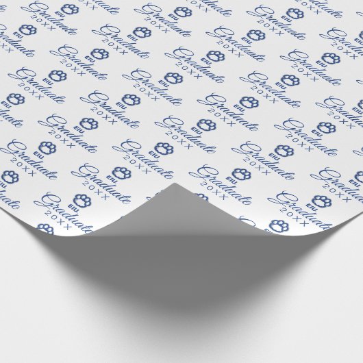 Eastern Illinois Panthers Paw Print & EIU Cadeaupapier (Hoek)