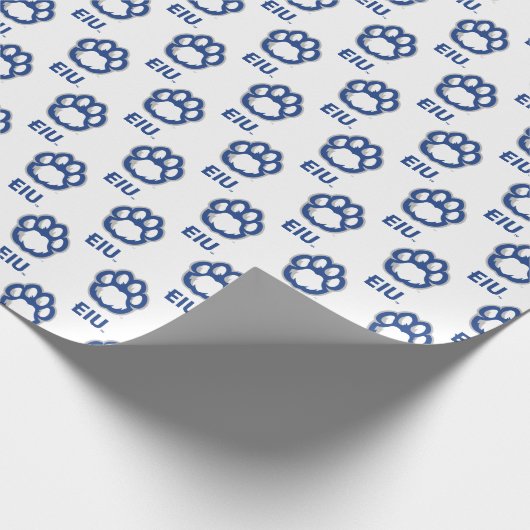 Eastern Illinois Panthers Paw Print & EIU Cadeaupapier (Hoek)