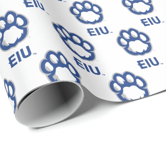 Eastern Illinois Panthers Paw Print & EIU Cadeaupapier (Rol Hoek)