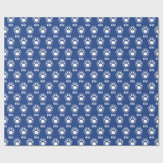 Eastern Illinois Panthers Paw Print & EIU Cadeaupapier (Vlak)