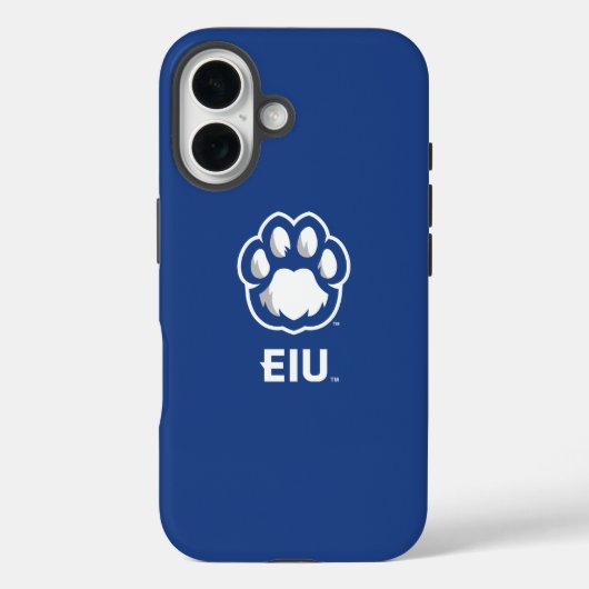 Eastern Illinois Panthers Paw Print & EIU Case-Mate iPhone Case (Achterkant)