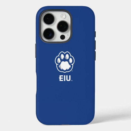 Eastern Illinois Panthers Paw Print & EIU Case-Mate iPhone Case (Achterkant)