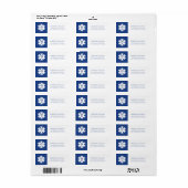 Eastern Illinois Panthers Paw Print & EIU Etiket (Full Sheet)