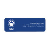 Eastern Illinois Panthers Paw Print & EIU Etiket (Voorkant)