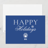 Eastern Illinois Panthers Paw Print & EIU Feestdagenkaart (Voorkant / Achterkant)