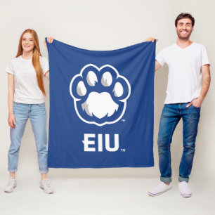 Eastern Illinois Panthers Paw Print & EIU Fleece Deken