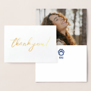 Eastern Illinois Panthers Paw Print & EIU Folie Kaarten