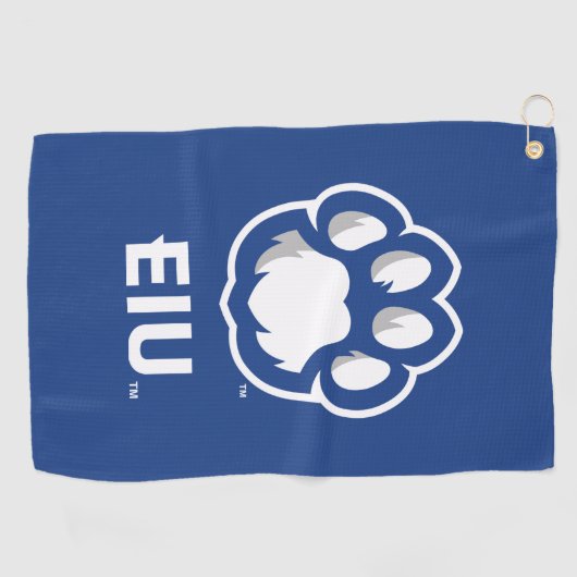 Eastern Illinois Panthers Paw Print & EIU Golfhanddoek (Horizontaal)