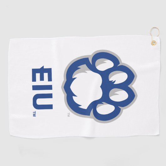 Eastern Illinois Panthers Paw Print & EIU Golfhanddoek (Horizontaal)