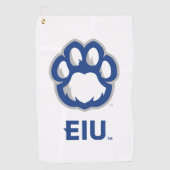 Eastern Illinois Panthers Paw Print & EIU Golfhanddoek (Voorkant)