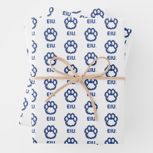 Eastern Illinois Panthers Paw Print & EIU Inpakpapier Vel (In situ)
