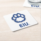 Eastern Illinois Panthers Paw Print & EIU Kartonnen Onderzetters (Schuin)