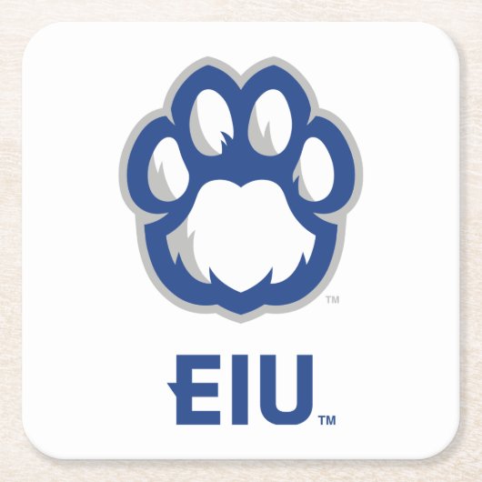 Eastern Illinois Panthers Paw Print & EIU Kartonnen Onderzetters (Voorkant)