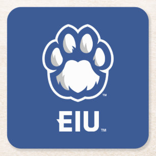 Eastern Illinois Panthers Paw Print & EIU Kartonnen Onderzetters