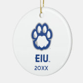 Eastern Illinois Panthers Paw Print & EIU Keramisch Ornament (Links)