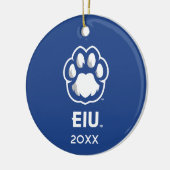 Eastern Illinois Panthers Paw Print & EIU Keramisch Ornament (Links)