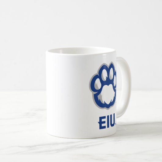 Eastern Illinois Panthers Paw Print & EIU Koffiemok (Voorkant rechts)