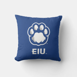 Eastern Illinois Panthers Paw Print & EIU Kussen