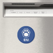 Eastern Illinois Panthers Paw Print & EIU Magneet (Insitu (Vaatwasser))