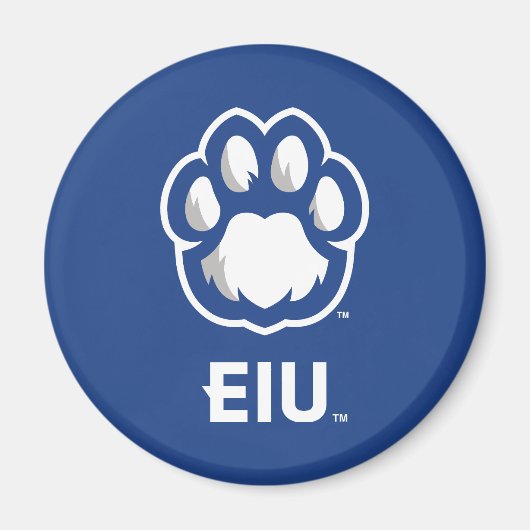 Eastern Illinois Panthers Paw Print & EIU Magneet (Voorkant)