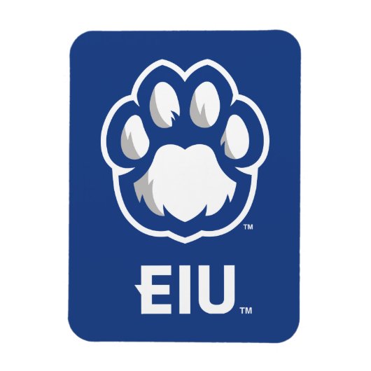 Eastern Illinois Panthers Paw Print & EIU Magneet (Verticaal)