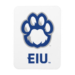 Eastern Illinois Panthers Paw Print & EIU Magneet