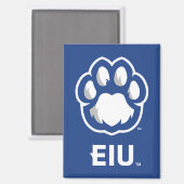 Eastern Illinois Panthers Paw Print & EIU Magneet (Voorkant / Achterkant)