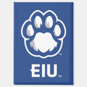 Eastern Illinois Panthers Paw Print & EIU Magneet (Voorkant)