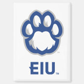 Eastern Illinois Panthers Paw Print & EIU Magneet (Voorkant)