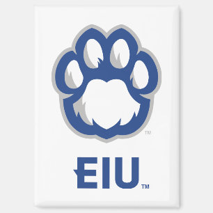 Eastern Illinois Panthers Paw Print & EIU Magneet